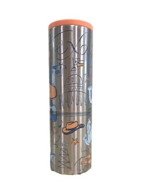 Starbucks Been There Series Texas Stainless Steel 16 oz Slim Tumbler 2021